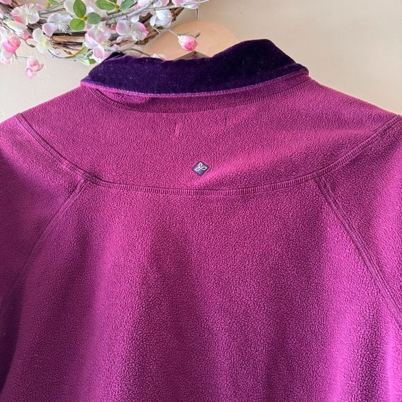 Prana Fleece Pullover with velvet collar size M - Picture 5 of 7